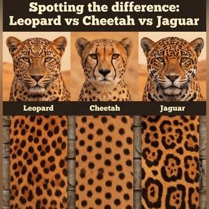 FYI Meow Meow Animal Print Trio - Leopard, Cheetah, Jaguar
